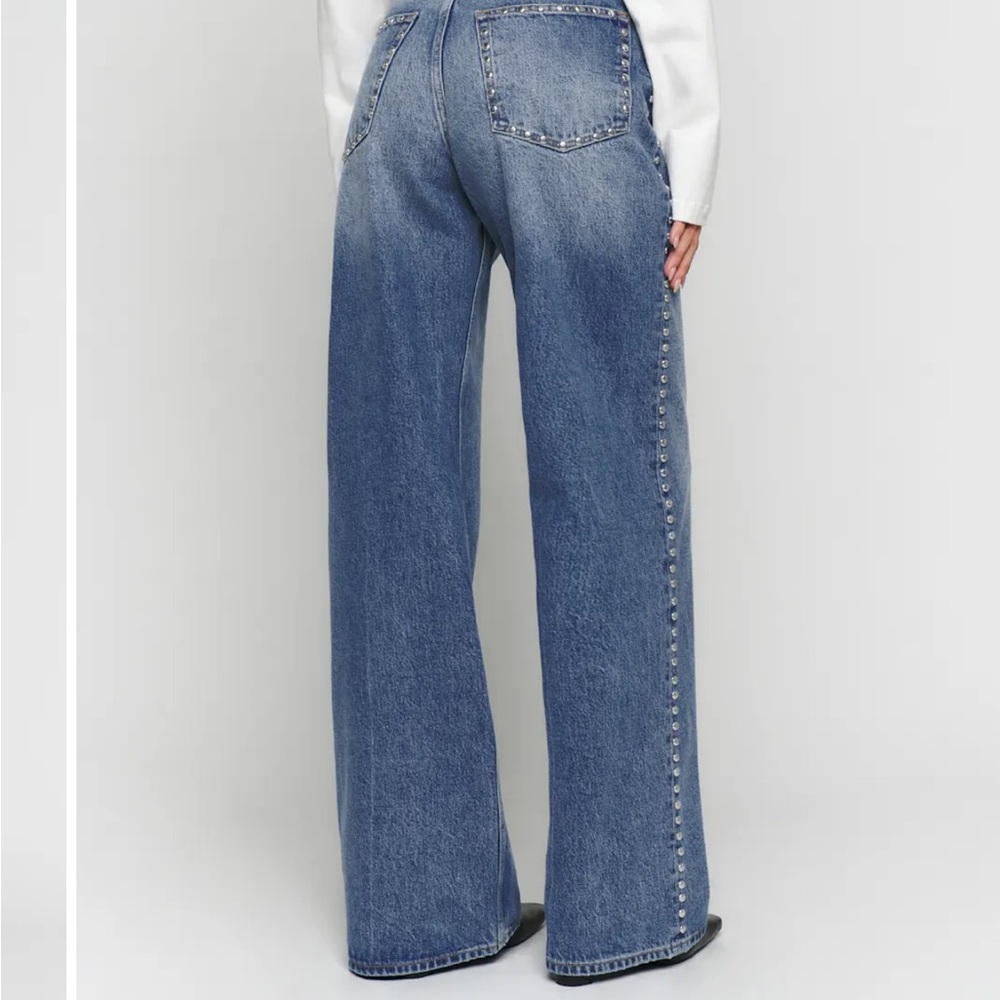 Reformation Chesapeake Blue Studded Jeans- sz 28
